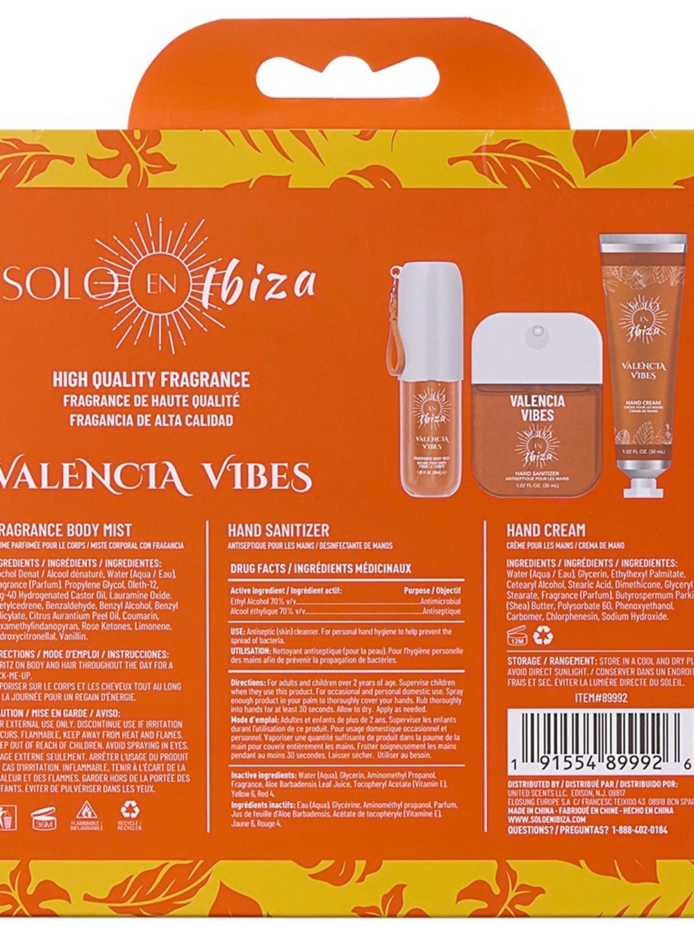 Valencia Vibes Fragrance Set - Orange & Yellow - Picture 2 of 2